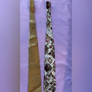 Elegant Brown and Multicolor Men's silk ties